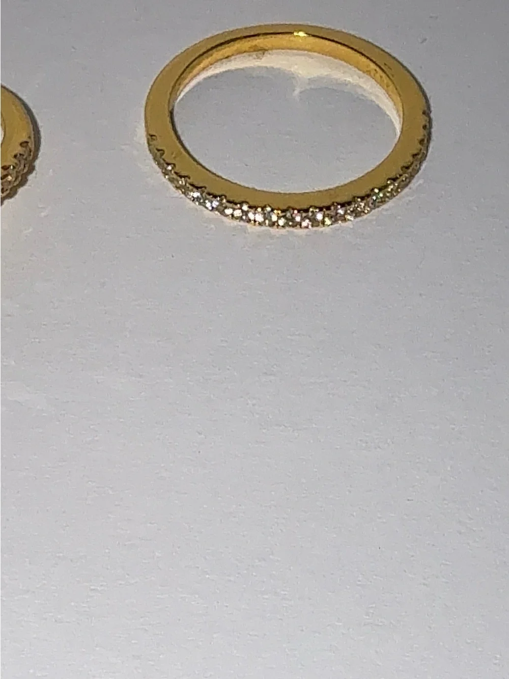 3.5ct Oval CZ Gold Vermeil Wedding Set Size 6.5
